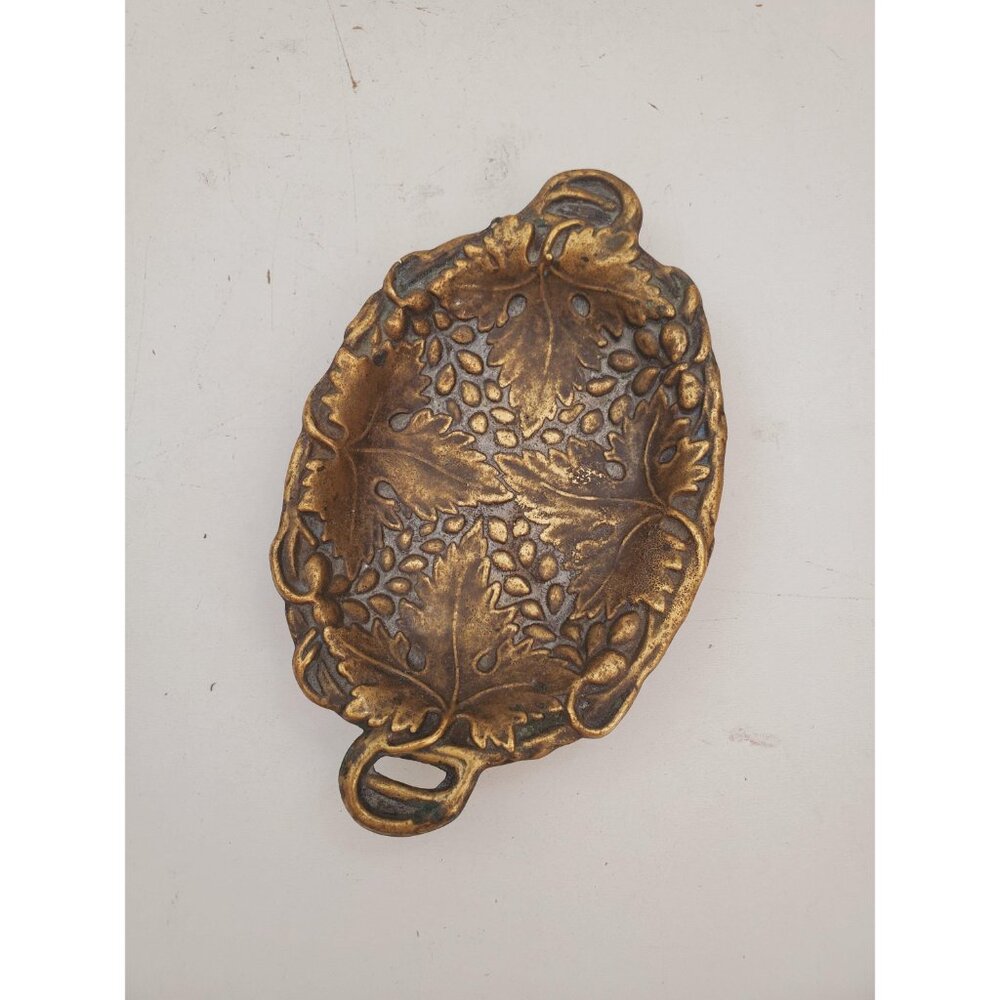 Vintage / BRASS SOAP DISH / Solid Brass Soap Holder Soap Dispenser Vintage - Picture 3 of 10